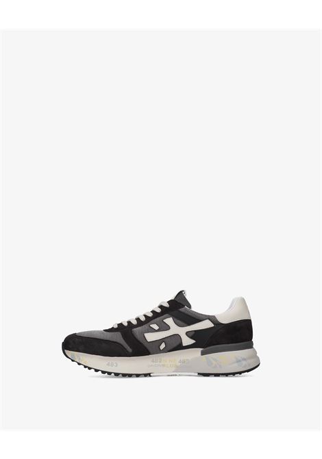Sneakers Premiata Mick 8085 in pelle scamosciata e nylon nero/grigio scuro PREMIATA | Scarpe | MICK VAR8085